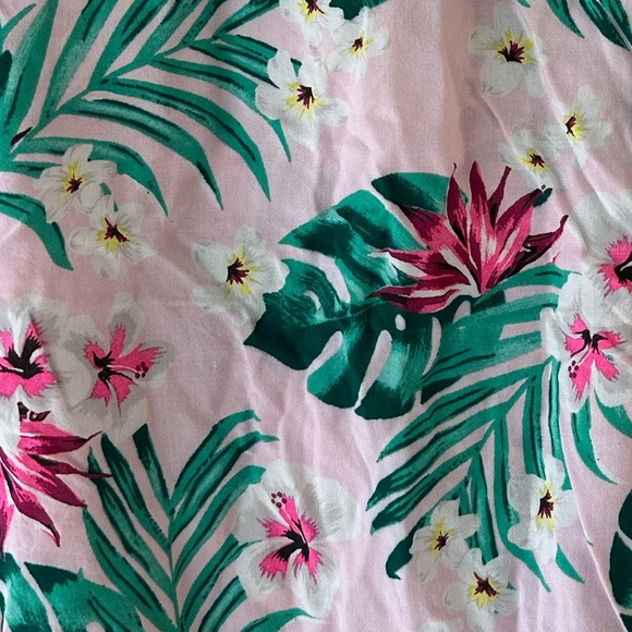 3X Jenni Pink and Green Floral Pajama Shorts - Picture 4 of 4